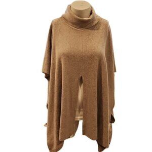 [Young at Heart] Tan Poncho Sweater